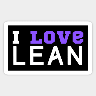 I Love Lean Sticker